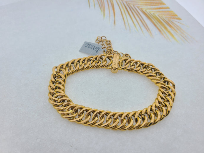 21K Solid Gold Ladies Hollow Linked Bracelet B9336 - Royal Dubai Jewellers