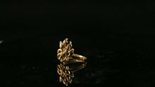 22k Ring Solid Gold ELEGANT Charm Ladies Floral Band SIZE 5.5 "RESIZABLE" r2116 - Royal Dubai Jewellers