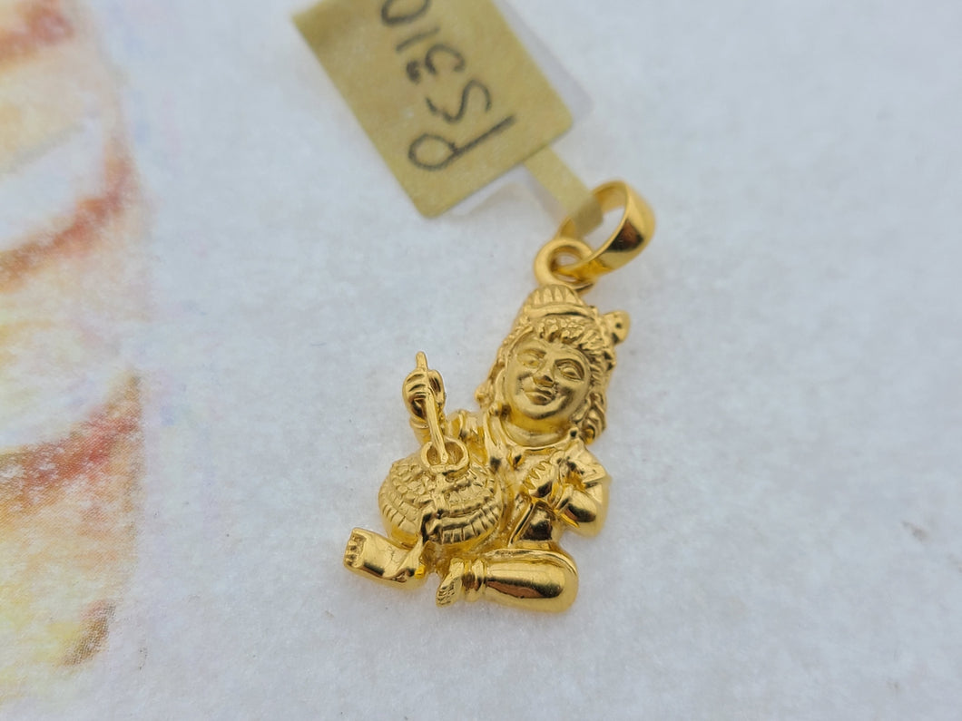 22K Solid Gold Lord Krishna Charm P5310 - Royal Dubai Jewellers