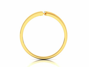 22k Ring Solid Gold Ladies Jewelry Modern Tension Band CGR42 - Royal Dubai Jewellers