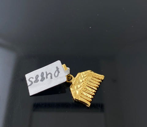 22K Solid Gold Sikhism Pendant P4885 - Royal Dubai Jewellers