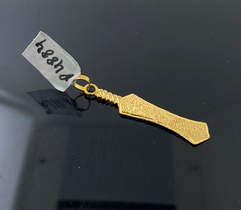 22K Solid Gold Sikhism Pendant P4884 - Royal Dubai Jewellers