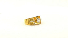 22k Ring Solid Gold ELEGANT Charm Men Stone Band SIZE 8.5 "RESIZABLE" r2292 - Royal Dubai Jewellers