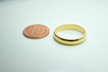 22k Ring solid gold Elegant Wedding Band unisex with Simple Finishing r215 - Royal Dubai Jewellers
