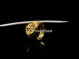 22k Ring Solid Gold ELEGANT Charm Men Medieval Ring SIZE 9.5 "RESIZABLE" r2336