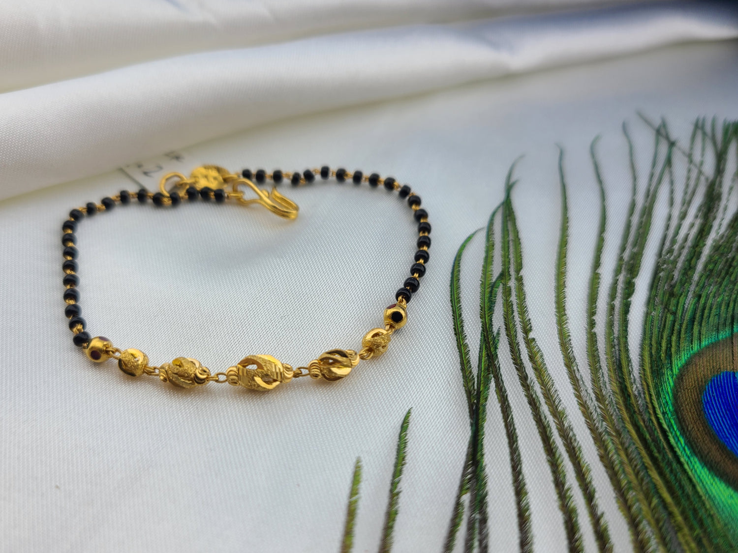 Modern Black Beads Bracelets