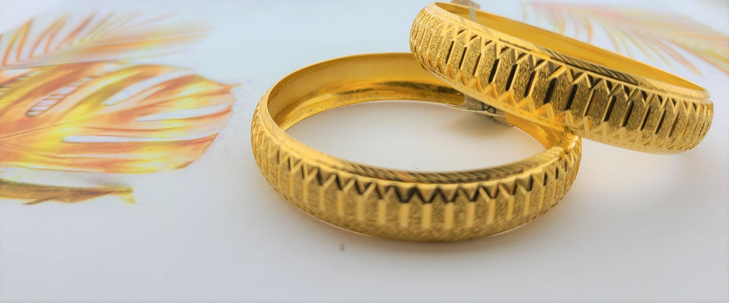 Diamond Laser Cut Bangles