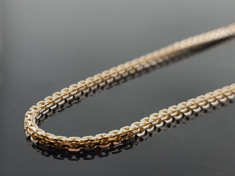 22K Solid Gold Rhodium Chain C7253 - Royal Dubai Jewellers