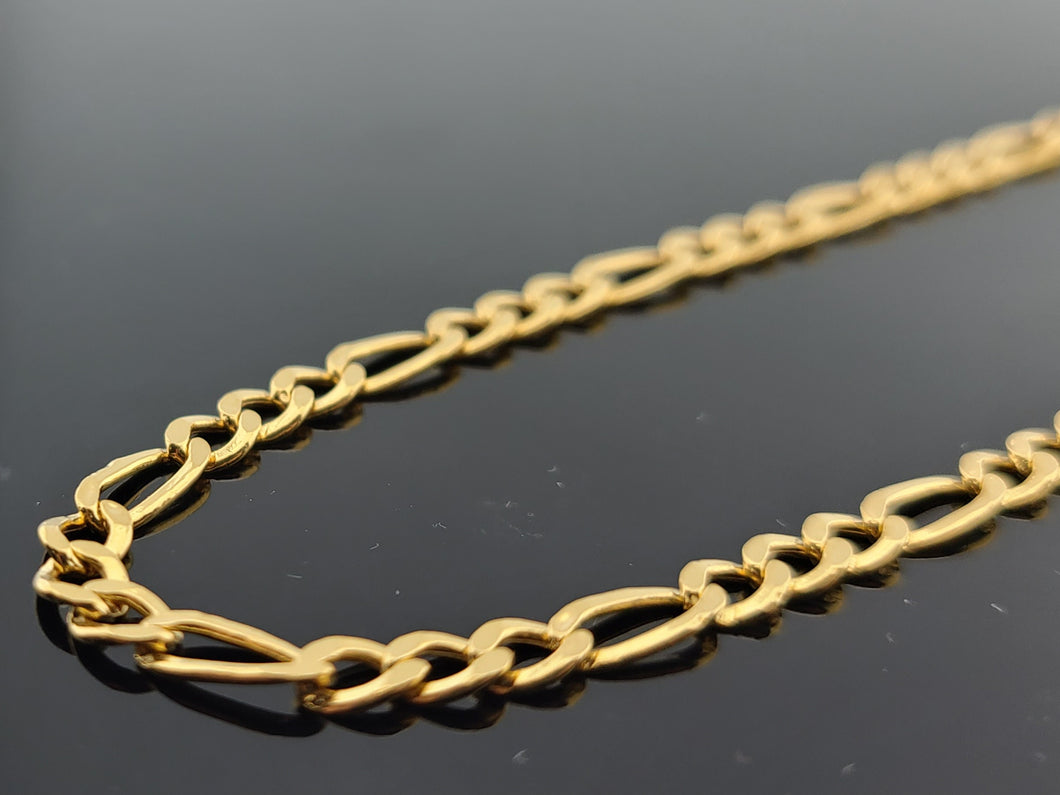 22K Solid Gold Curb Chain C7022 - Royal Dubai Jewellers
