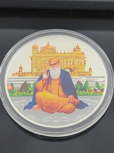 Guru Nanak Pure Silver Coin scn12 - Royal Dubai Jewellers