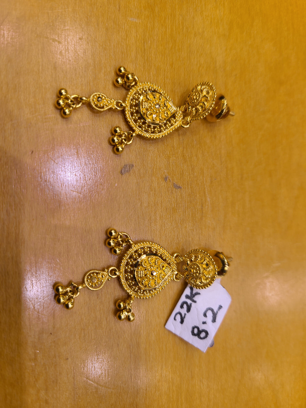 22k Solid Gold Earrings mk1000 - Royal Dubai Jewellers