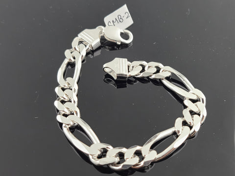 Sterling Silver Men Cuban Link Bracelet SMB2 - Royal Dubai Jewellers