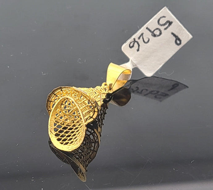 22K Solid Gold Designer Pendant P5926 - Royal Dubai Jewellers