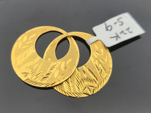 22K Solid Gold Designer Nattiya E21580 - Royal Dubai Jewellers