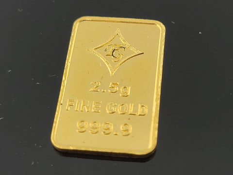 24K Idol Laxmi Solid Gold Bar cn5 - Royal Dubai Jewellers