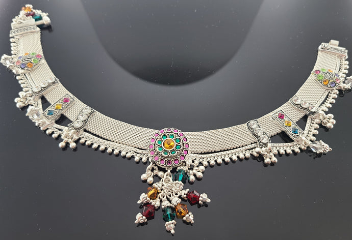 Sterling Silver Designer Anklets With Charms SA37 - Royal Dubai Jewellers