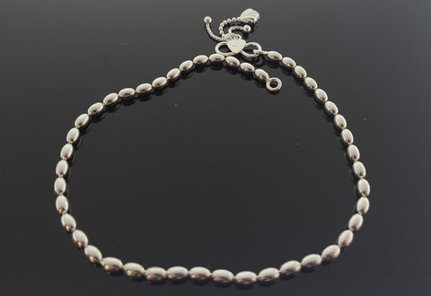 Sterling Silver Designer Pair Of Anklets SA25 - Royal Dubai Jewellers