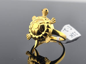 22K Solid Gold Turtle Ring R10042 - Royal Dubai Jewellers