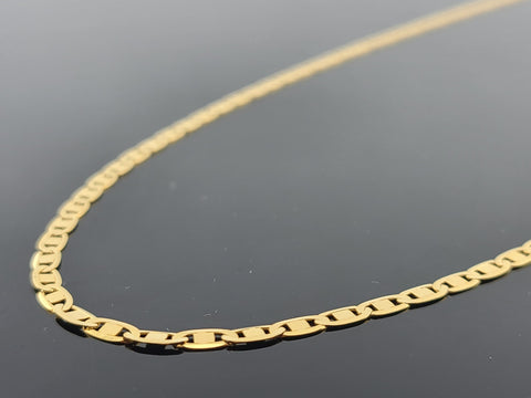 22K Solid Gold Mariner Link Chain C6514 - Royal Dubai Jewellers