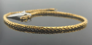 22K Solid Gold Simple Chain Anklet B9004 - Royal Dubai Jewellers