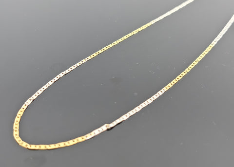 22K Solid Gold Designer Two Tone Chain C1462 - Royal Dubai Jewellers