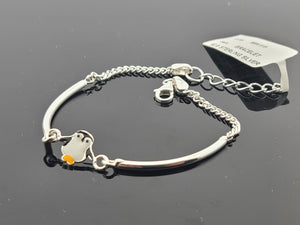 Sterling Silver Penguin Baby Bracelet SB49 - Royal Dubai Jewellers