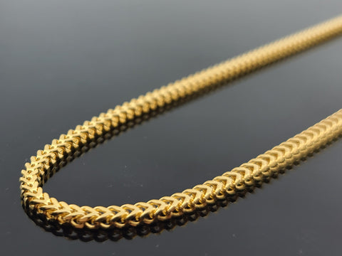 22K Solid Gold Snake Chain C6851 - Royal Dubai Jewellers