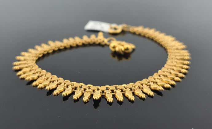 21K Solid Gold Designer High Polished Bracelet B8824 - Royal Dubai Jewellers