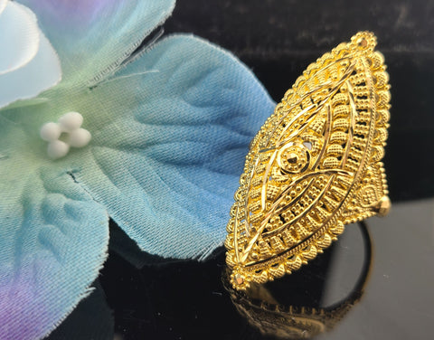 Manufacturer of 22kt gold hallmark antique delicate ladies ring lar167 |  Jewelxy - 188418