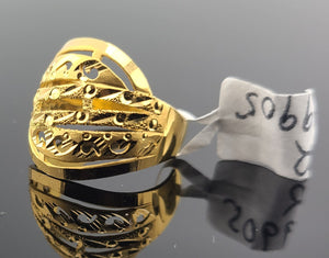 22K Solid Gold Designer Ring R9905 - Royal Dubai Jewellers