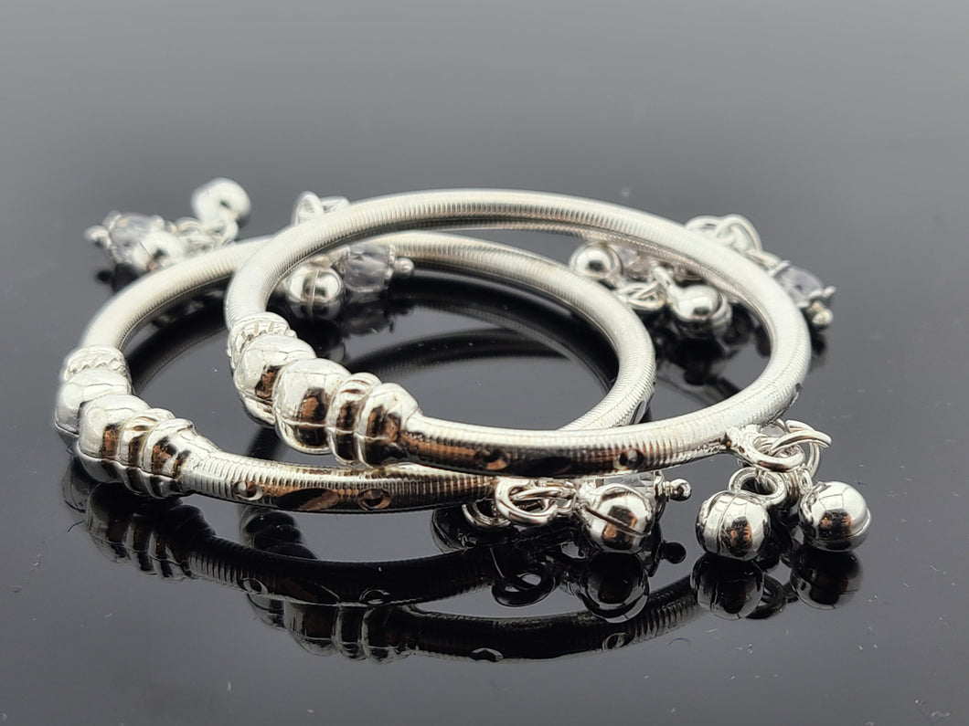 Sterling Silver Designer Baby Bangles SB29 - Royal Dubai Jewellers