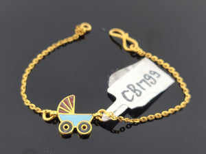 22K Solid Gold Designer Charm Bracelet CB1799 - Royal Dubai Jewellers