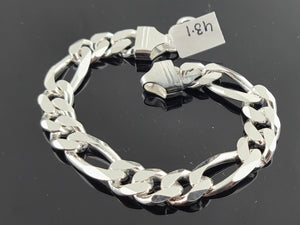 Sterling Silver Men Cuban Link Bracelet SMB7 - Royal Dubai Jewellers