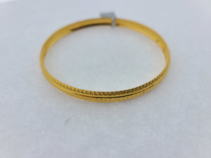 22K Solid Gold Designer Bangle B9499 - Royal Dubai Jewellers