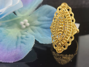 22K Solid Gold Designer Ring R16834 - Royal Dubai Jewellers
