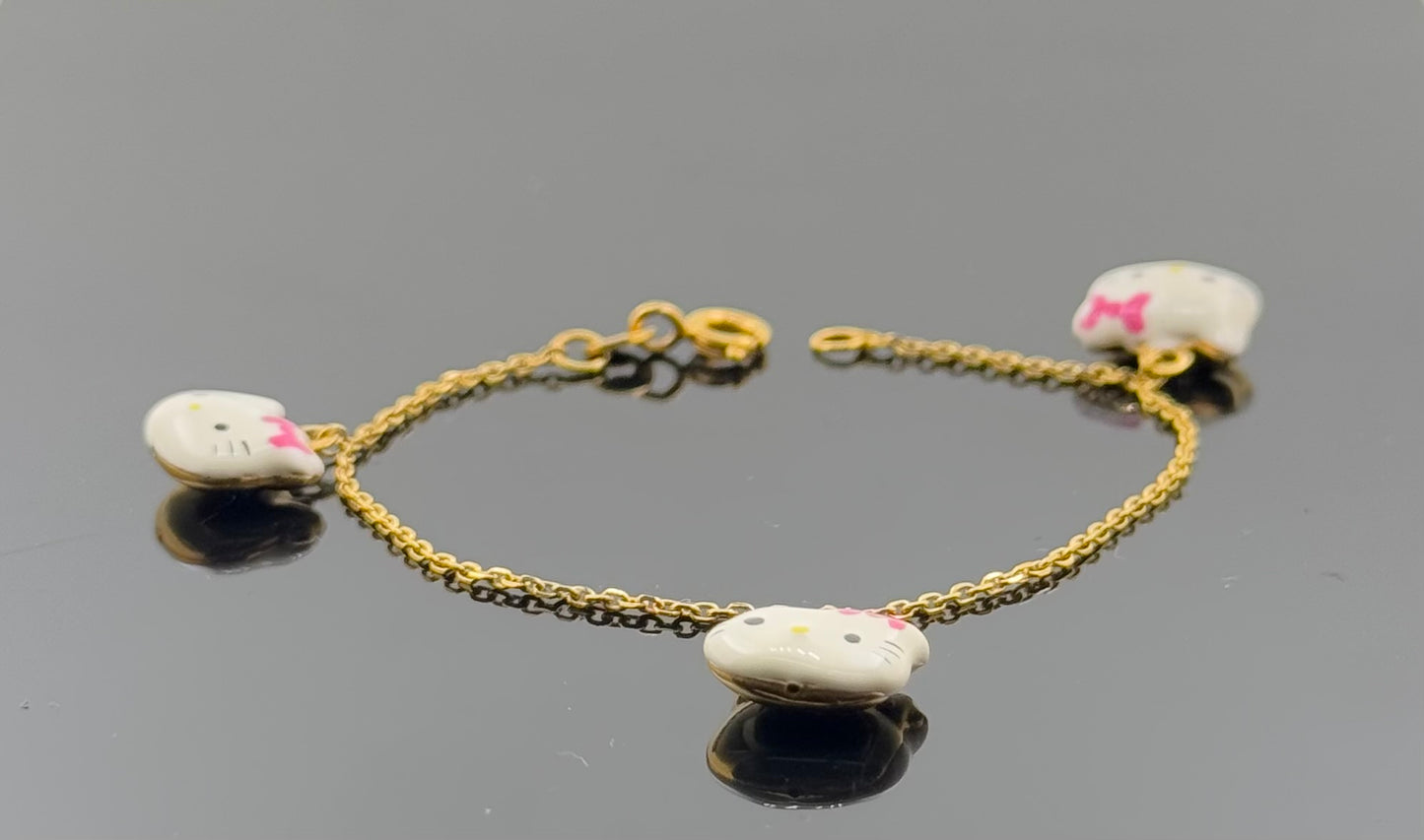 18k Children Charm Bracelet BBB31