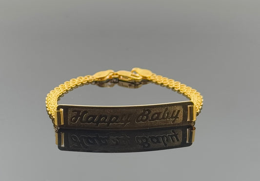 22k Children Happy Birthday  Bracelet BBB43