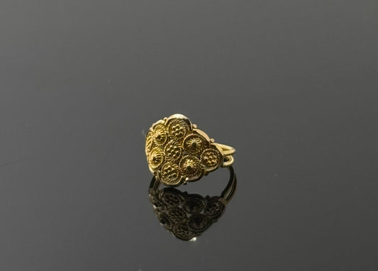 22k Simple Floral Children Ring BBR40