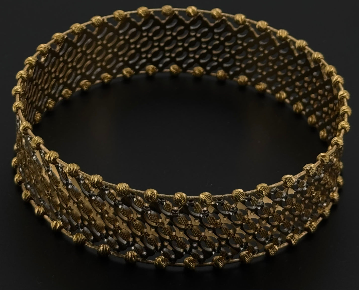 22K Solid Gold Fancy Bangles BG216