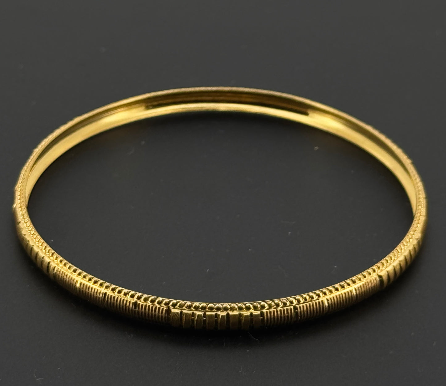 22K Solid Gold Fancy Bangles BG219