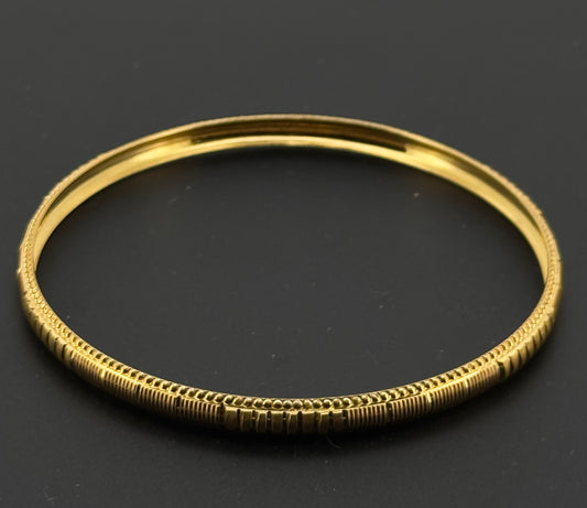 22K Solid Gold Fancy Bangles BG219