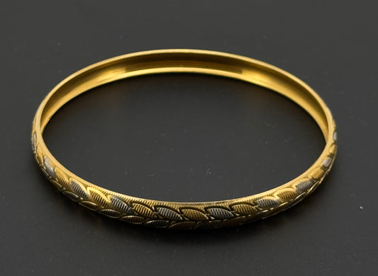 22K Solid Gold Fancy Bangles BG229