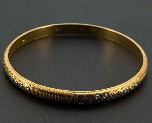 22K Solid Gold Fancy Bangles BG232