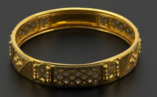 22K Solid Gold Fancy Bangles BG239