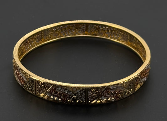 22K Solid Gold Fancy Bangles BG241