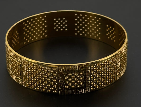22K Solid Gold Fancy Bangles BG244