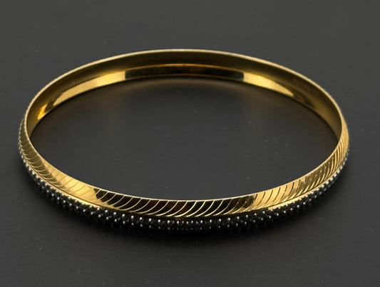 22K Solid Gold Fancy Bangles BG248