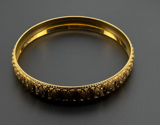 22K Solid Gold Fancy Bangles BG271