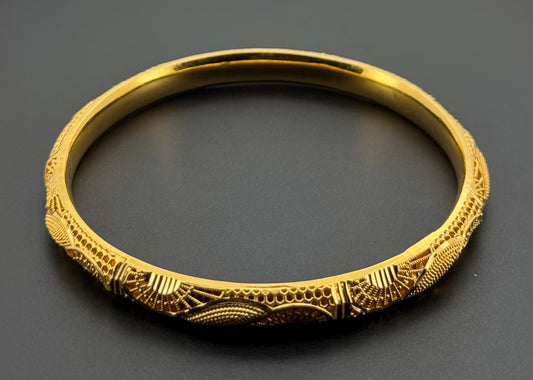 22K Solid Gold Fancy Bangles BG279