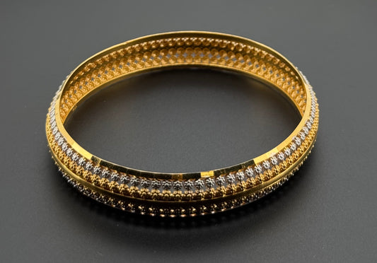 22K Solid Gold Fancy Bangles BG285